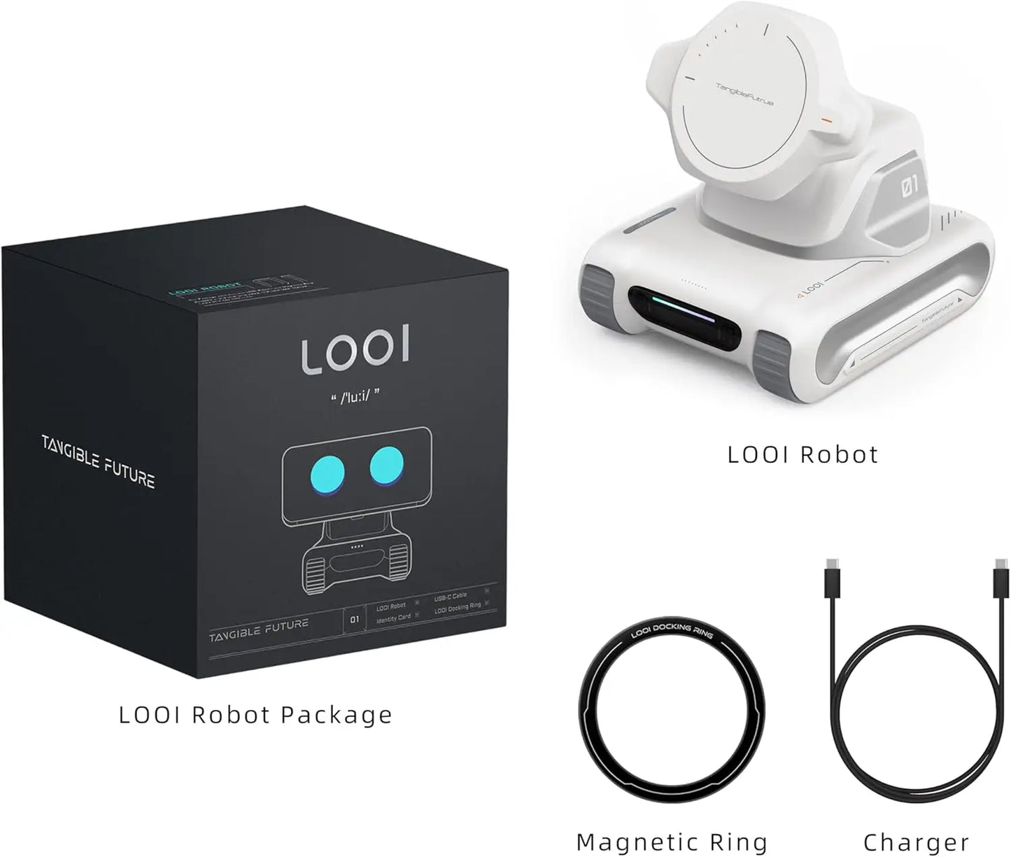 LOOI – Robot AI na Biurko z ChatGPT, Pamięcią i Ładowaniem 10W | Towarzysz AI