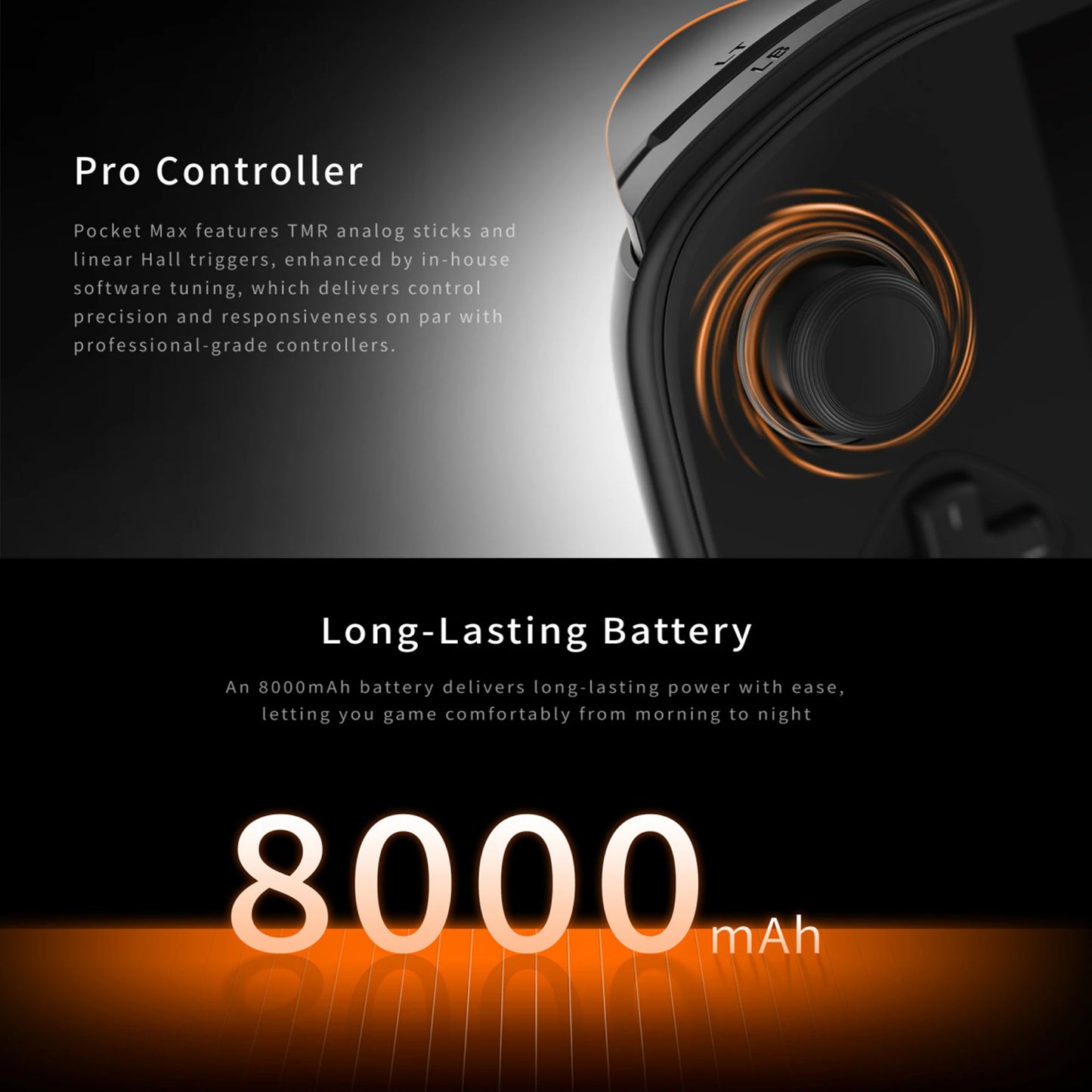 Mangmi Pocket Max – Konsola Android 7'' OLED 144Hz, Snapdragon 865, 8000mAh (torba gratis) - zdjęcie 5