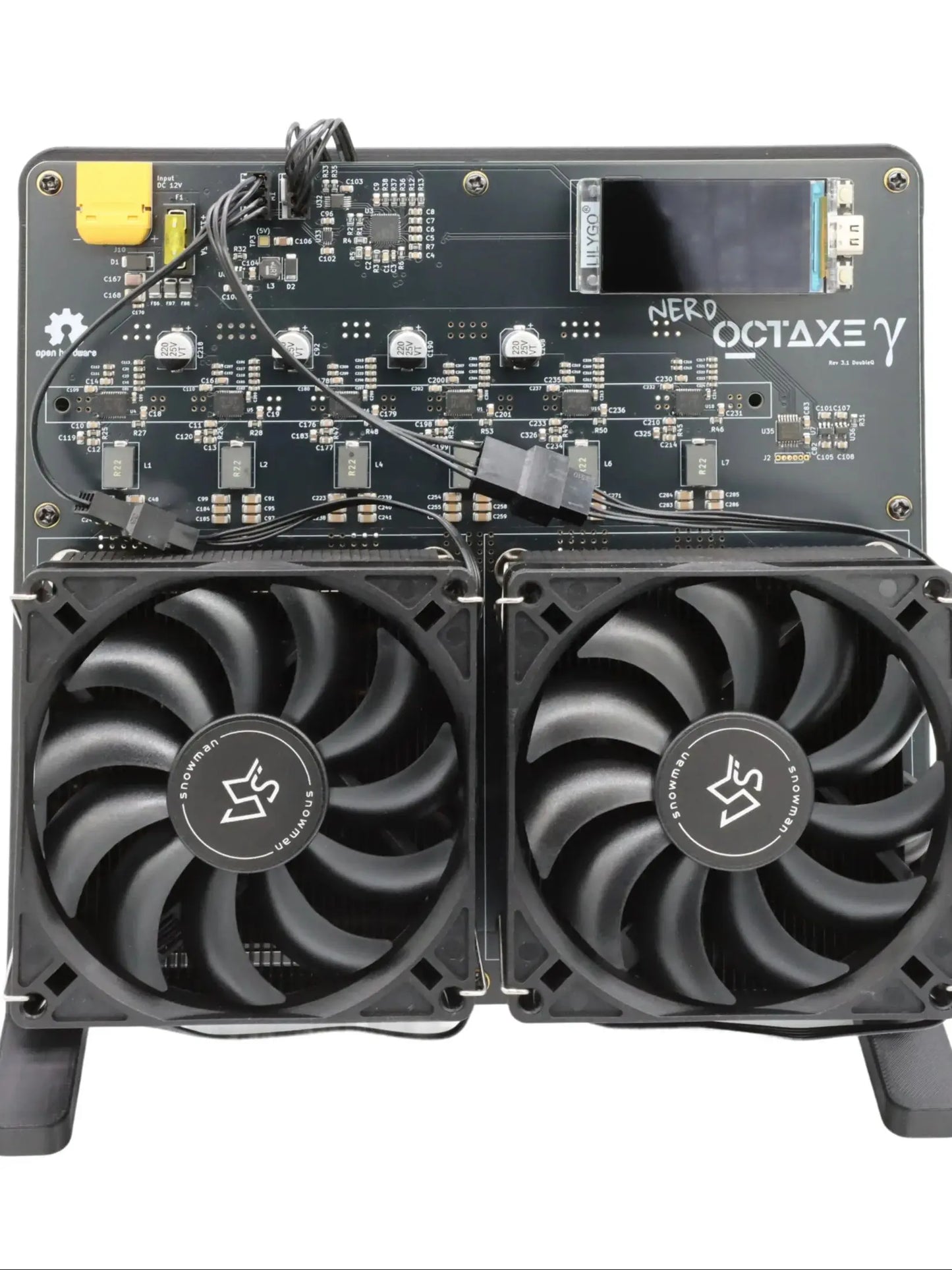Koparka Bitcoin George Vision - NerdOCTAxe Rev3.1 12Th/s 200W BM1370 Asic Chip Open Source Bitcoin Solo Miner With 12V 18A Power Supply - Maksymalna Wydajność