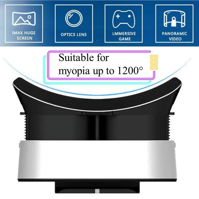 V5 VR okulary do telefonu 6,7 cala z kontrolerem, czarne