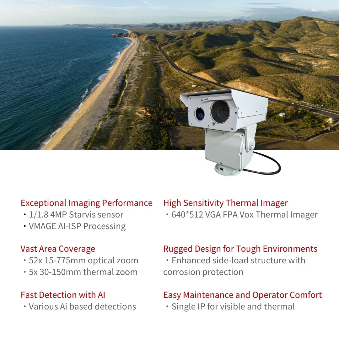 Kamera Termowizyjna PTZ VISHEEN Defender R30 - 4MP Zoom 50x