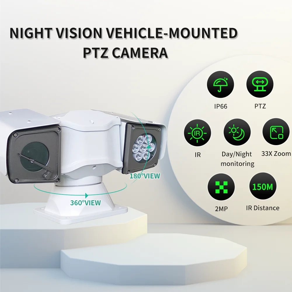 Kamera PTZ Terenowa 360° - 150m Night Vision z Defrost IP66 - zdjęcie 5