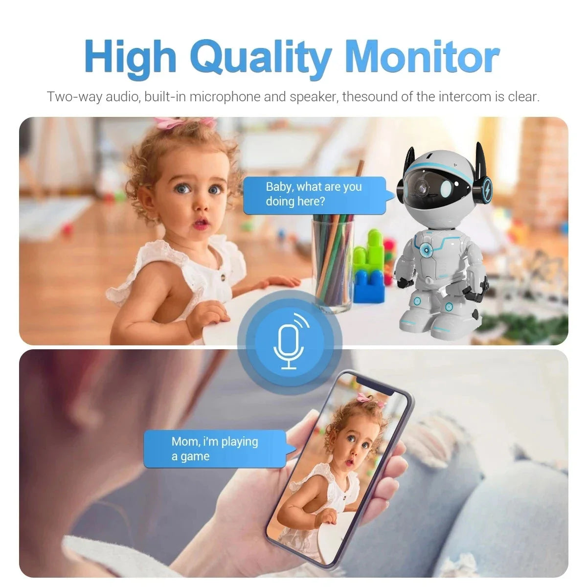 Kamera Robot WiFi 5MP HiEasy - Indoor z Auto Tracking i Audio 2-Way