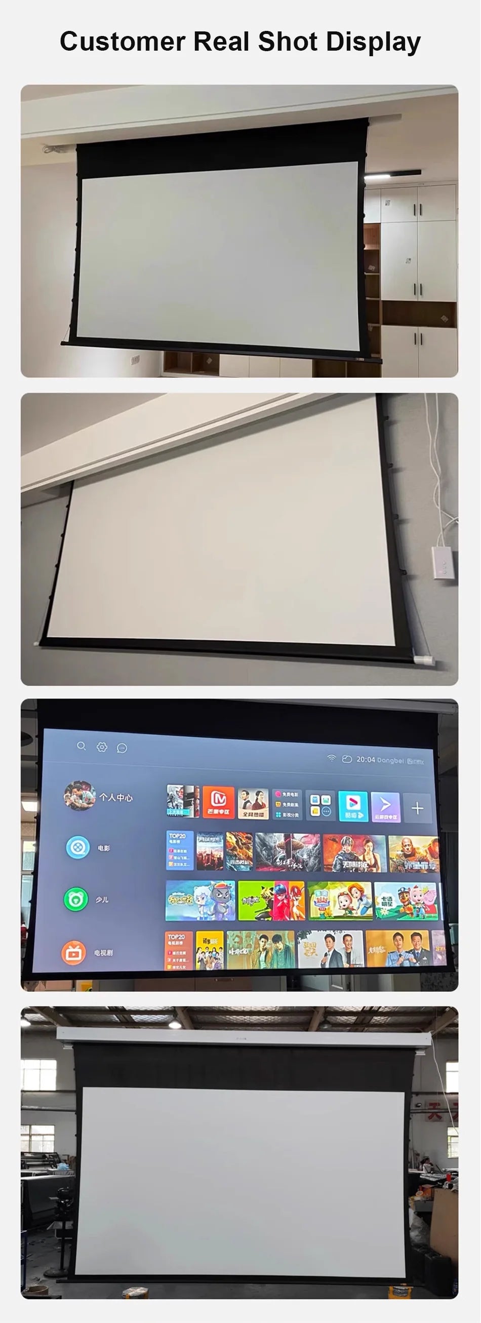 Ekran Projekcyjny George Vision - Motoryzowany ALR 100" PET Crystal - Ekran do UST 4K