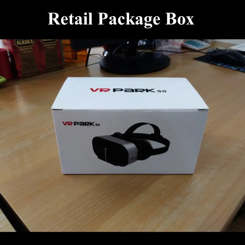 Opakowanie VR Park V5 – gogle VR IMAX 3D do telefonu do 6,7 cala z kontrolerem Bluetooth