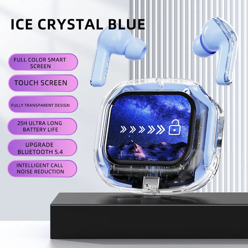 Air Max Smart Touch Screen TWS – Słuchawki Douszne Sportowe, ANC, Bluetooth 5.3, Stereo Hi-Fi z Mikrofonem i Basem