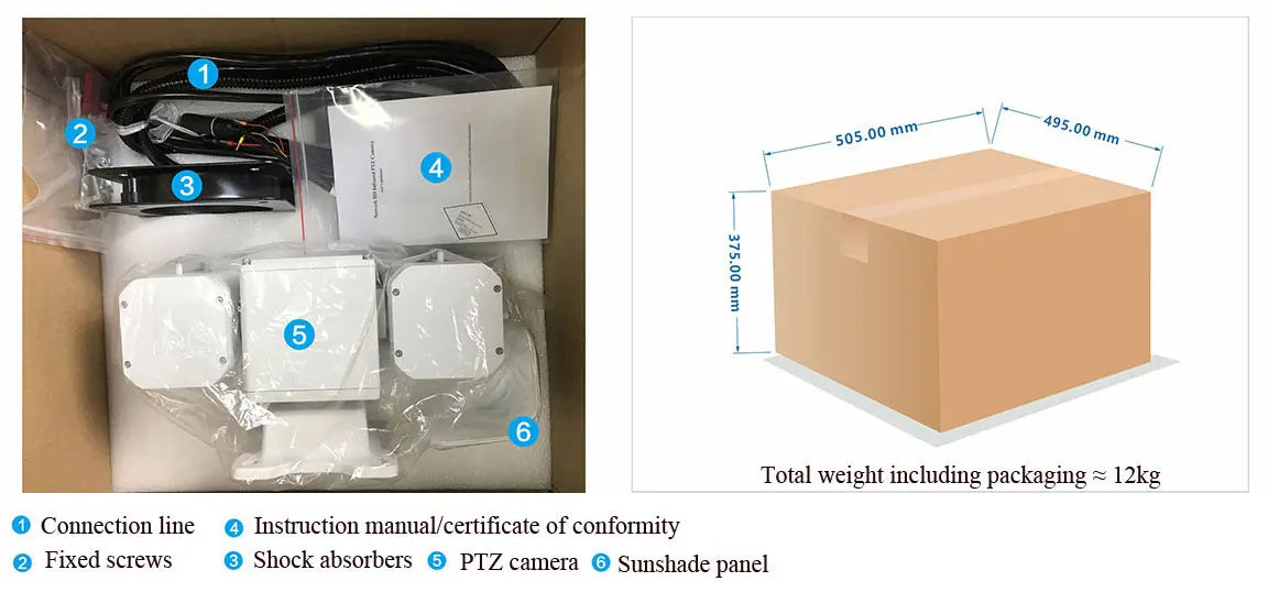 System Kamery Dalekiego Zasięgu AIPTZ HP2 - Laser PTZ 300-1200m