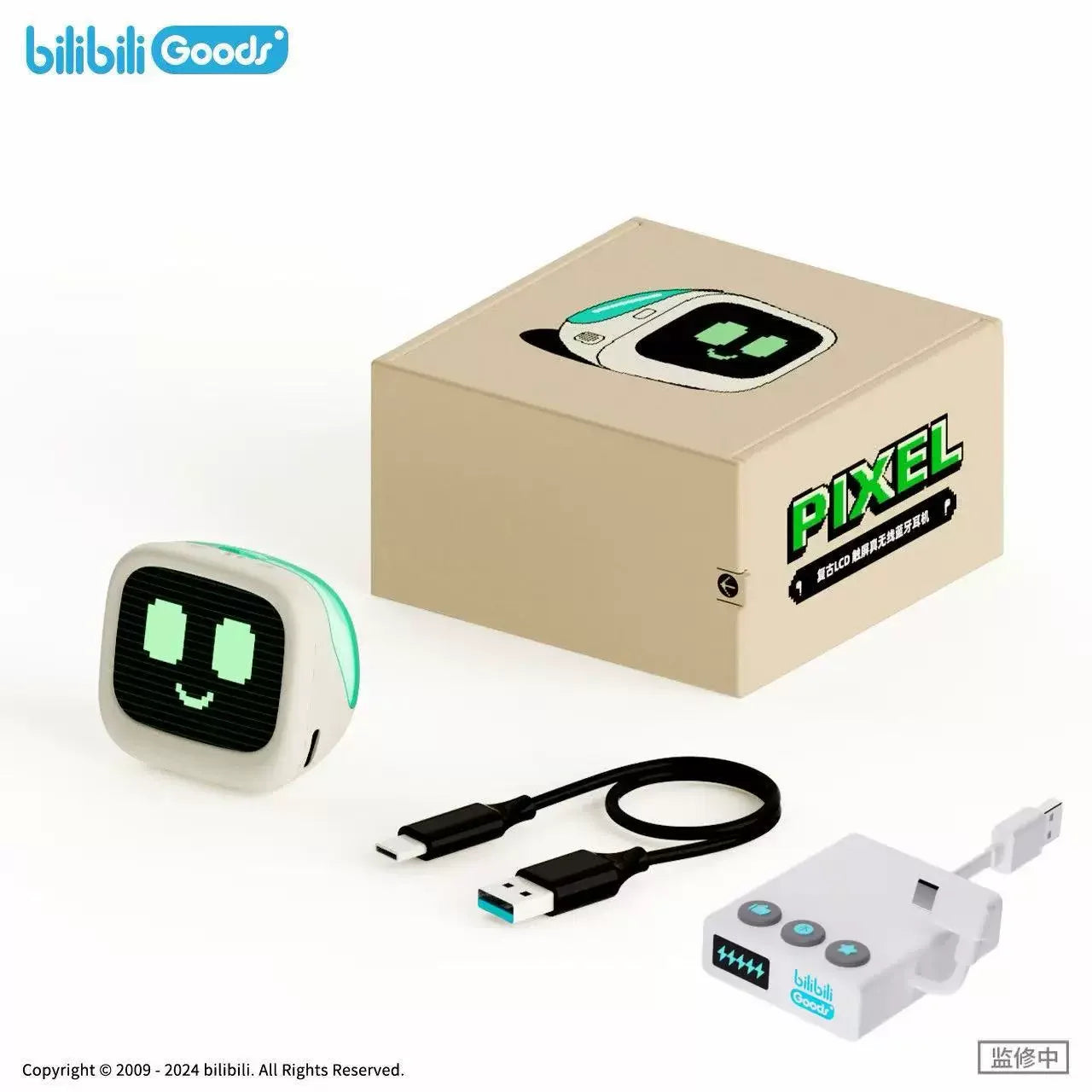 Cubeface Mini TV – Słuchawki Bluetooth 5.3 z Ekranem LCD | Bilibili Anime