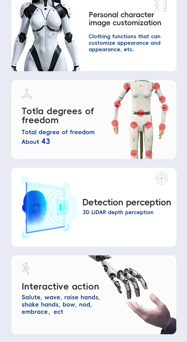 Robot Humanoidalny Customizowany Premium - Zaawansowane Systemy Interaktywne