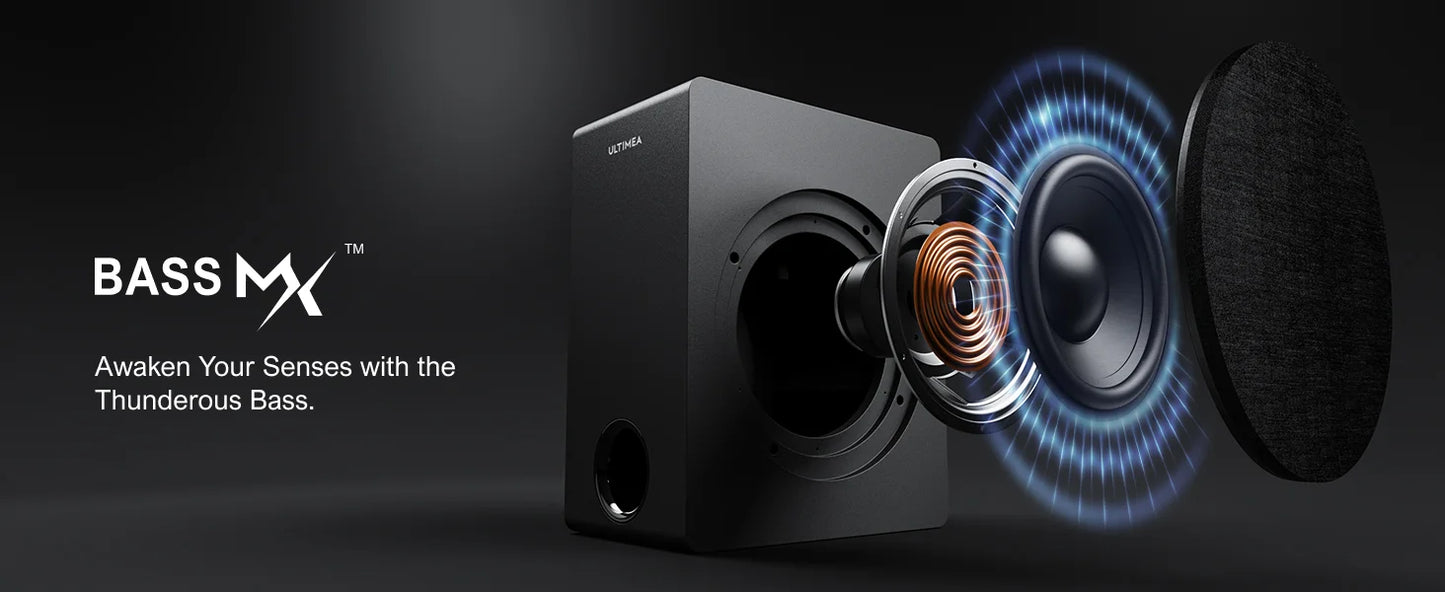 ULTIMEA Soundbar 520W 5.1.2 Dolby Atmos - Smart TV, 4K HDR, Bluetooth - George Vision Premium