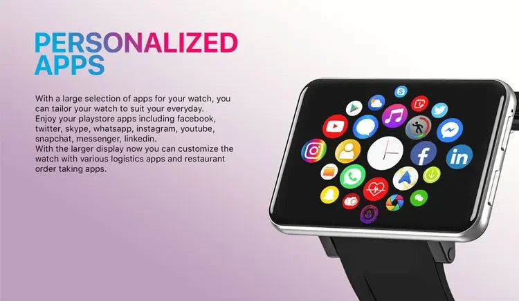 Smartwatch Android 9.0 George Vision - Ekran Dotykowy, Niestandardowe Logo