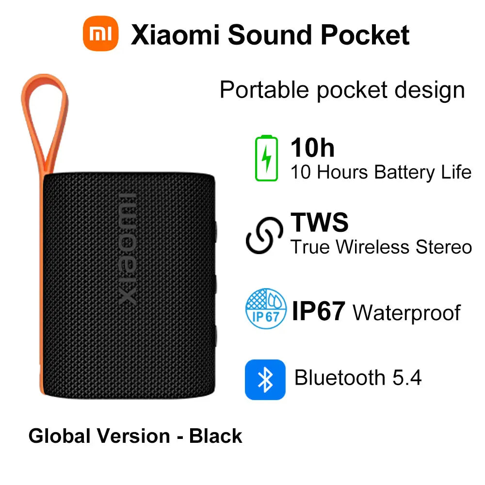 Xiaomi Sound Pocket - Kompaktowy Głośnik Bluetooth IP67 z TWS - George Vision Premium