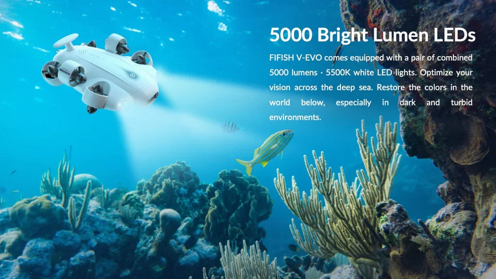 Dron Podwodny George Vision - Fifish V-EVO VR ROV 4K 60FPS z Ramieniem i Gogle VR