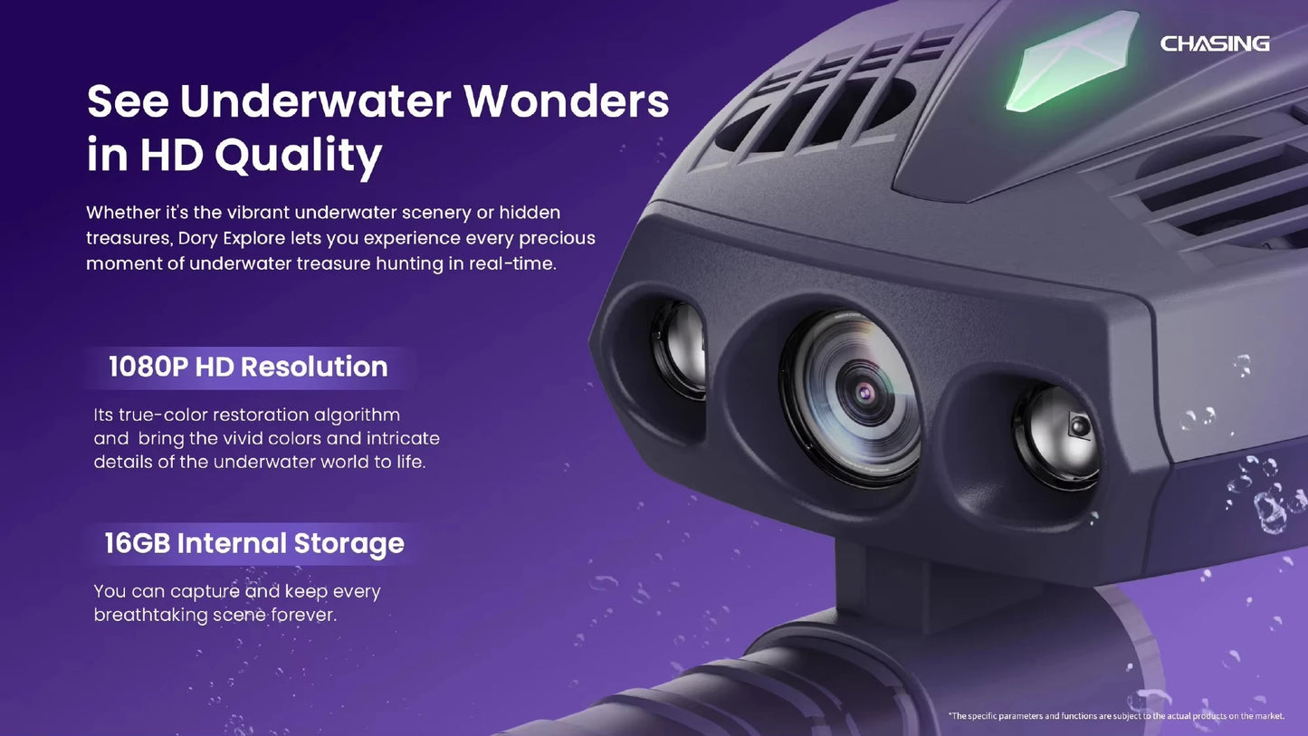 CHASING Dory Explore - Dron Podwodny ROV z Detektorem Metalu - George Vision Premium