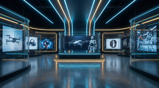 George Vision showroom technologiczny z dronami, robotami i gadżetami