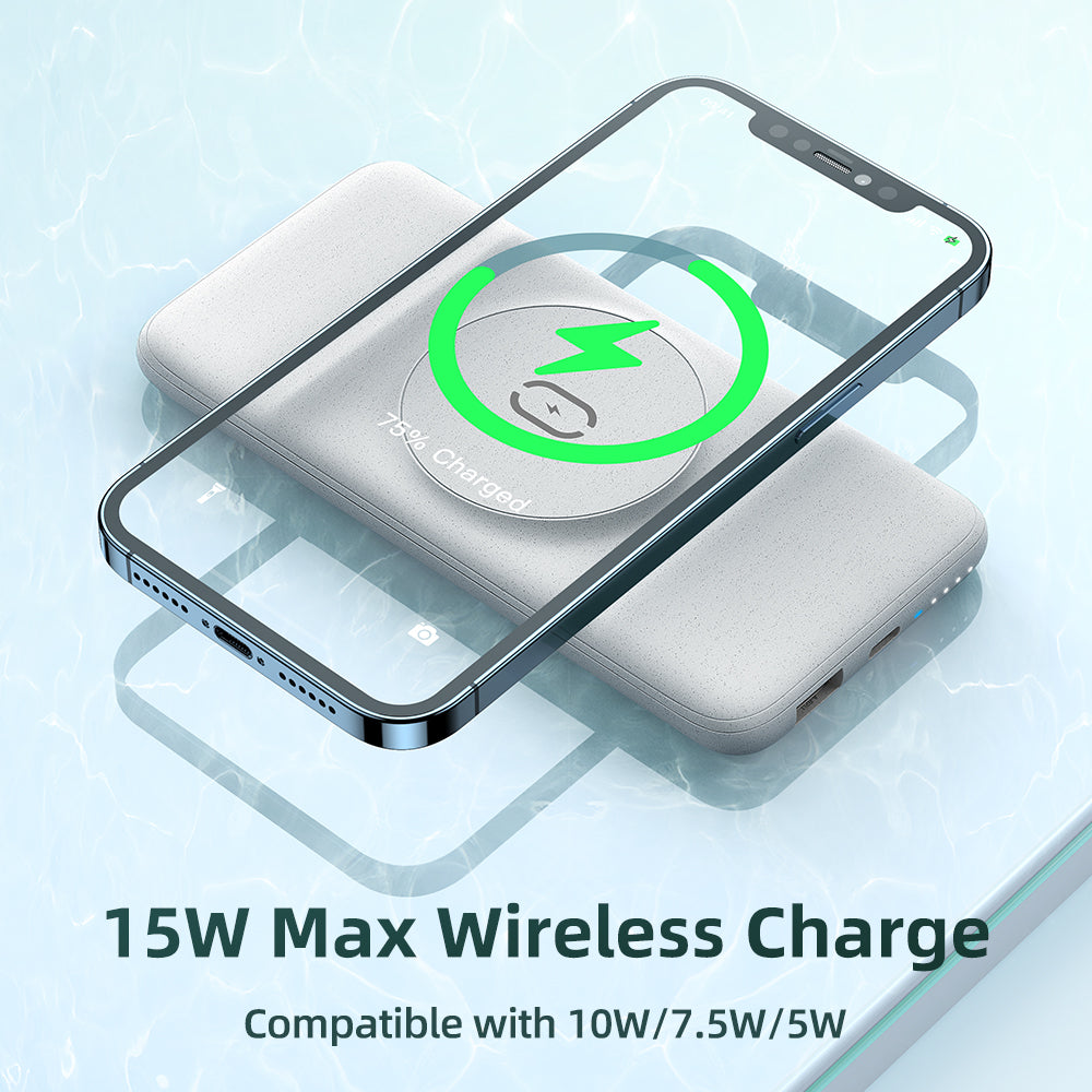 Powerbank Magnetyczny Mcdodo 10000mAh – Bezprzewodowe Ładowanie 15W, Magnes 3300Gs, MagSafe
