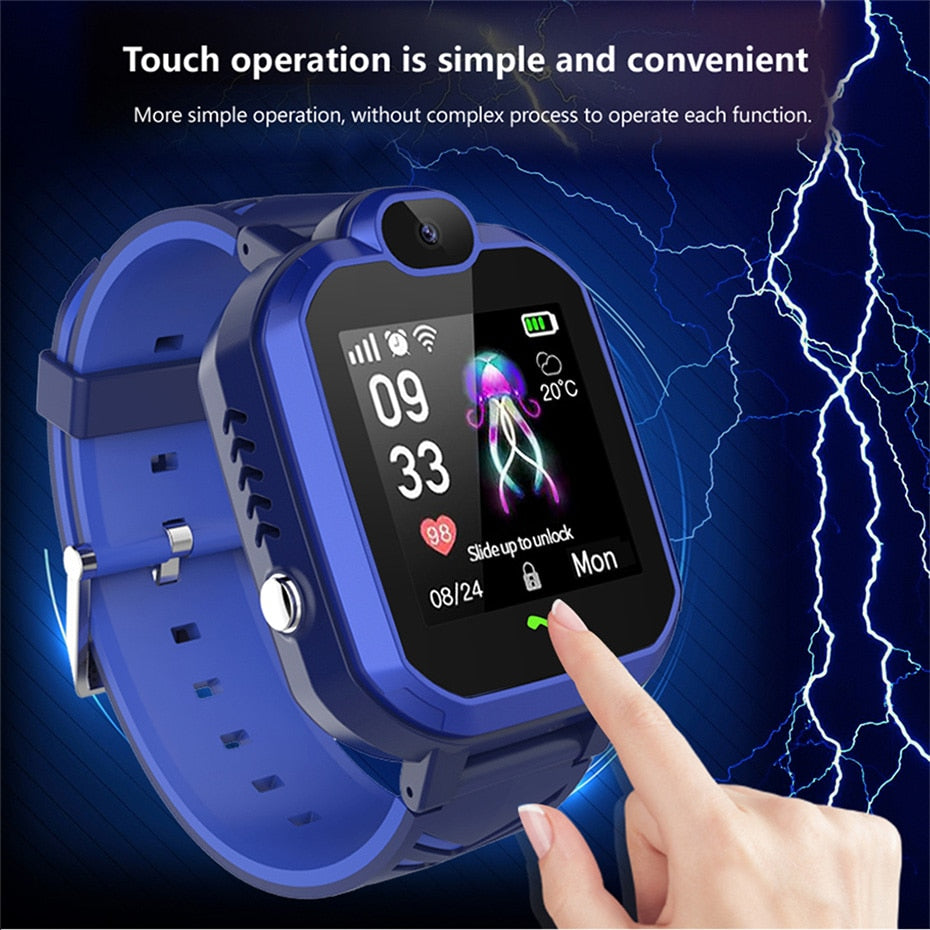 Smartwatch dla dzieci z ekranem dotykowym, aparatem i lokalizacją