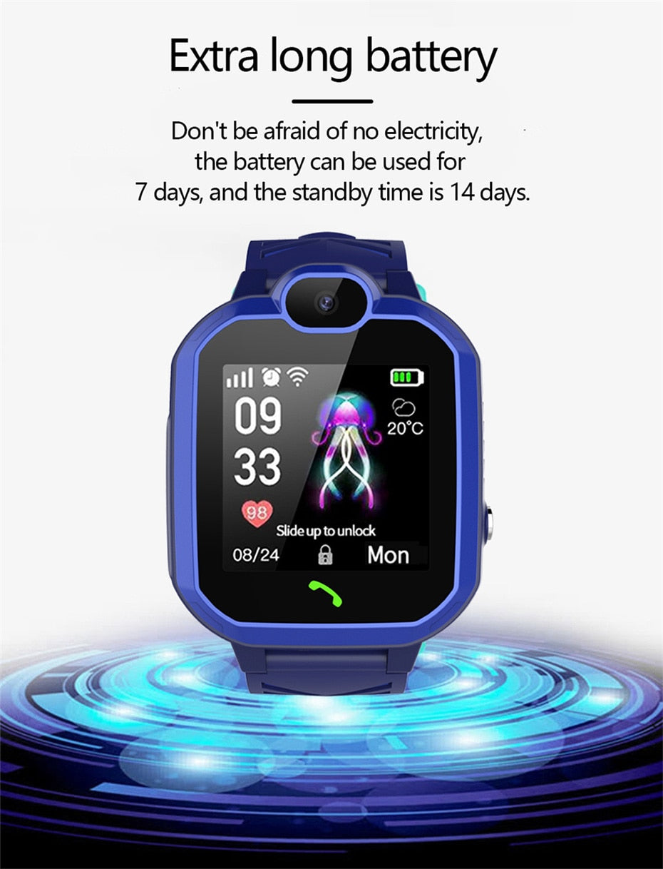 Smartwatch dla dzieci z ekranem dotykowym, aparatem i lokalizacją