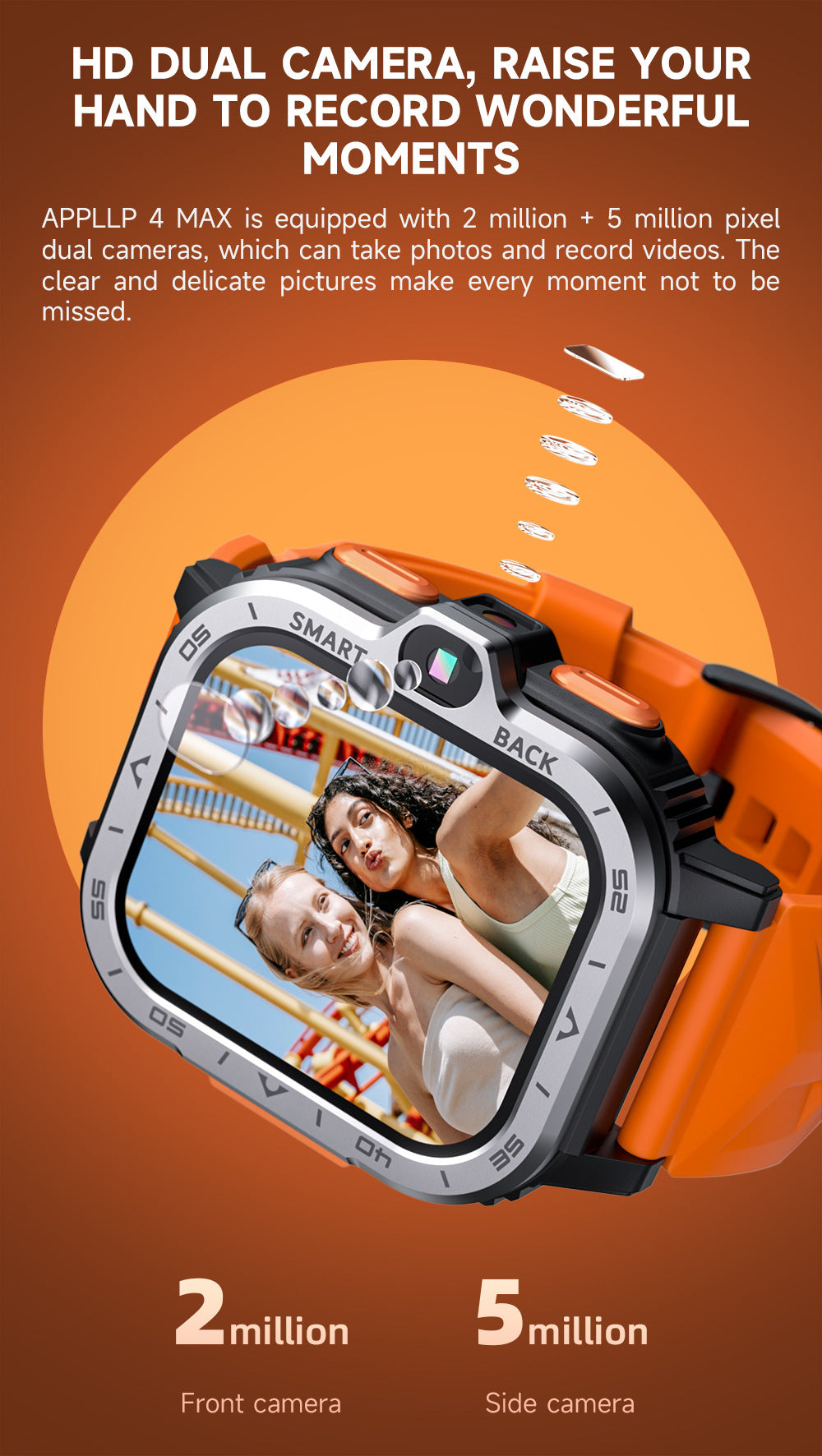 Smartwatch telefoniczny All Netcom z aparatem i pamięcią 16/64 GB