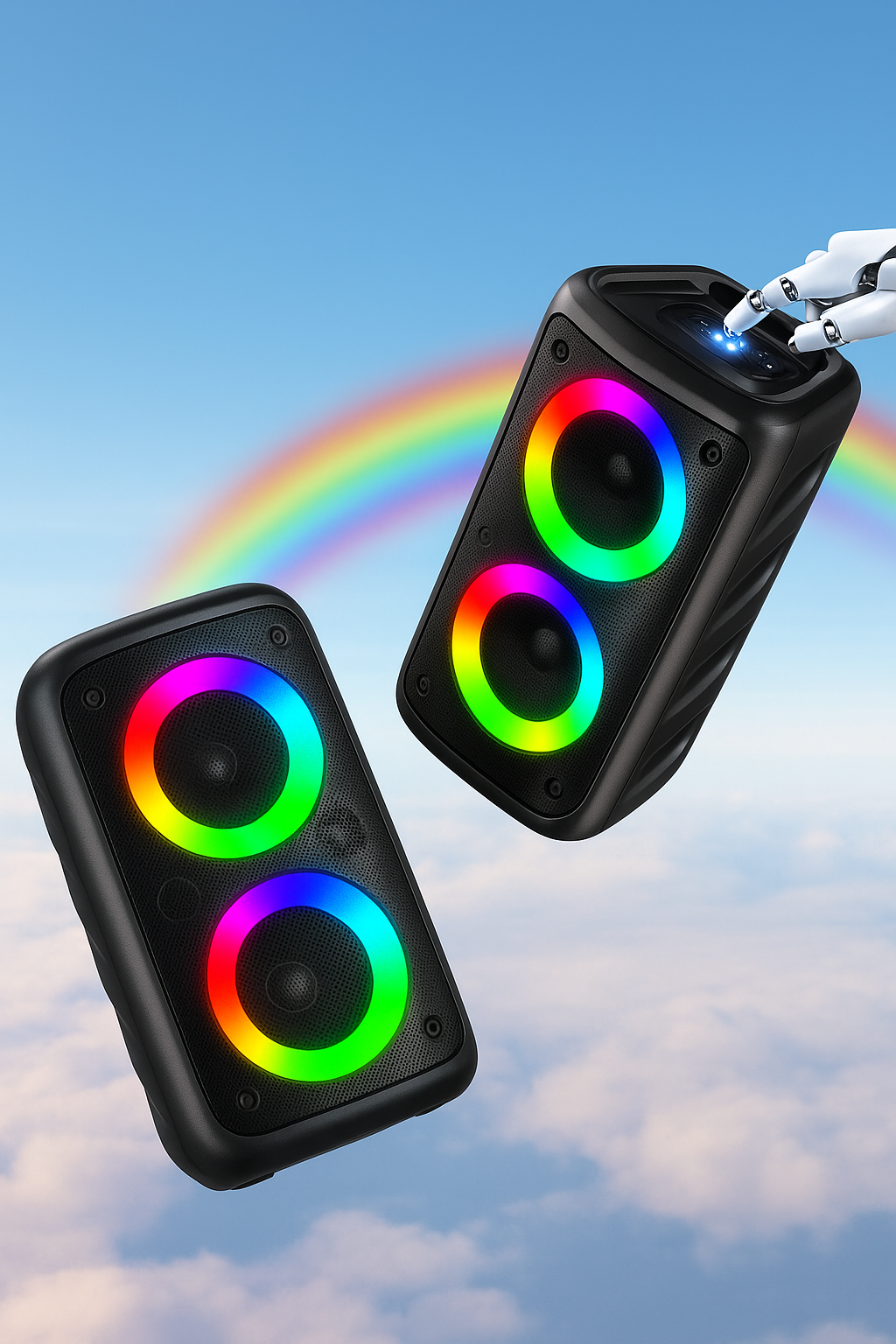 Głośnik Karaoke Bluetooth - Przenośny z Mikrofonem, Radio FM - zdjęcie 3