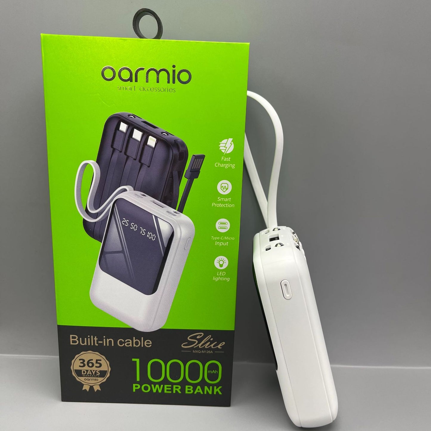 Powerbank Mini 10000mAh z Wbudowaną Wtyczką Sieciową – Kompaktowy, 3 Kolory