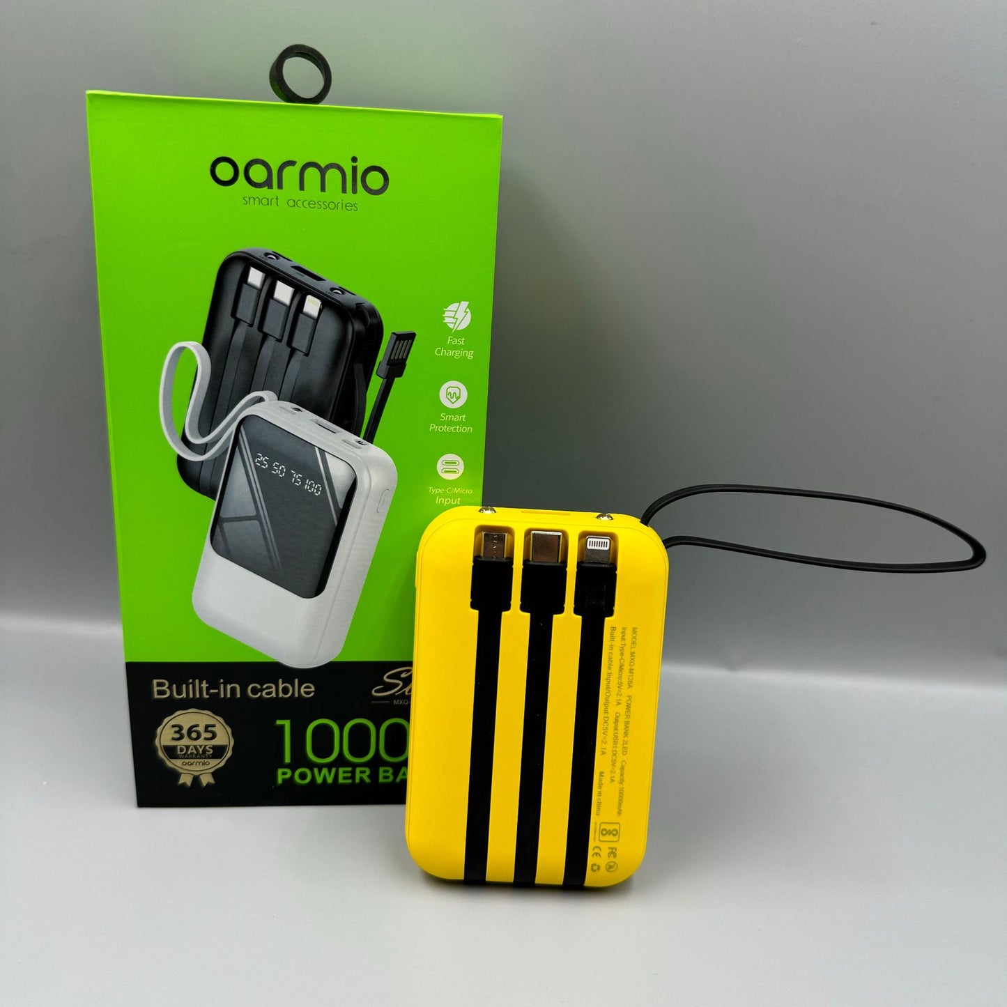 Powerbank Mini 10000mAh z Wbudowaną Wtyczką Sieciową – Kompaktowy, 3 Kolory