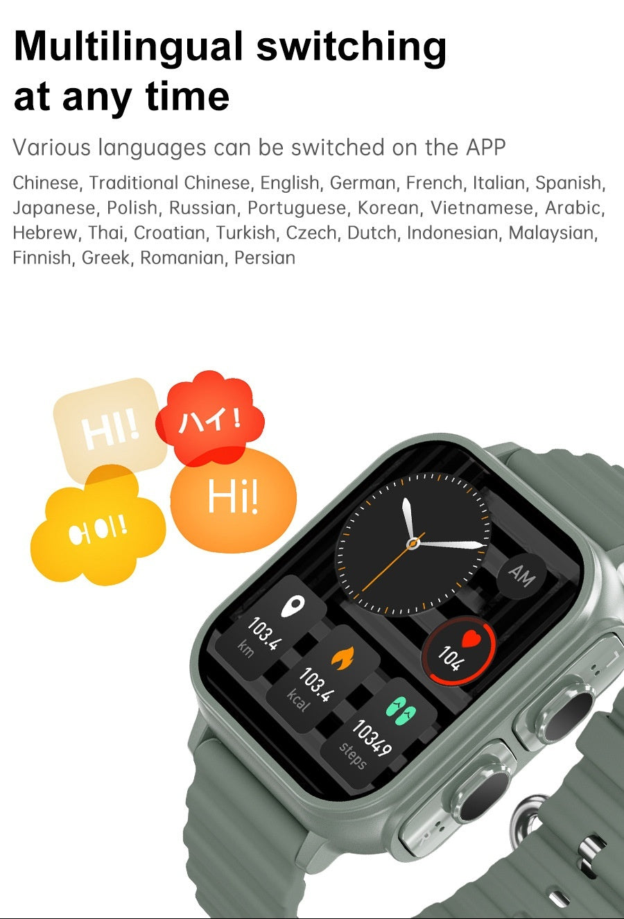 N22 – smartwatch 2w1 ze słuchawkami Bluetooth i pomiarem tętna