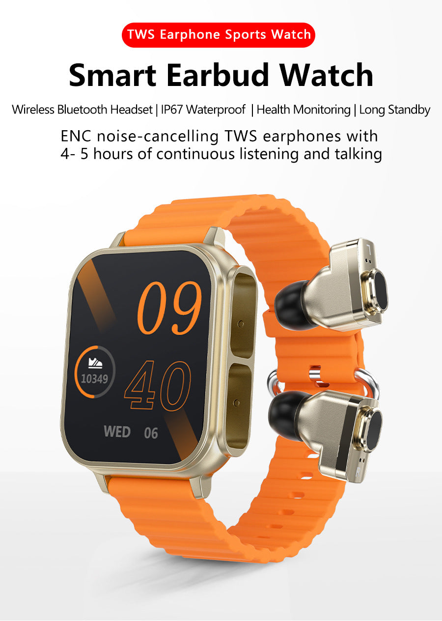 N22 – smartwatch 2w1 ze słuchawkami Bluetooth i pomiarem tętna