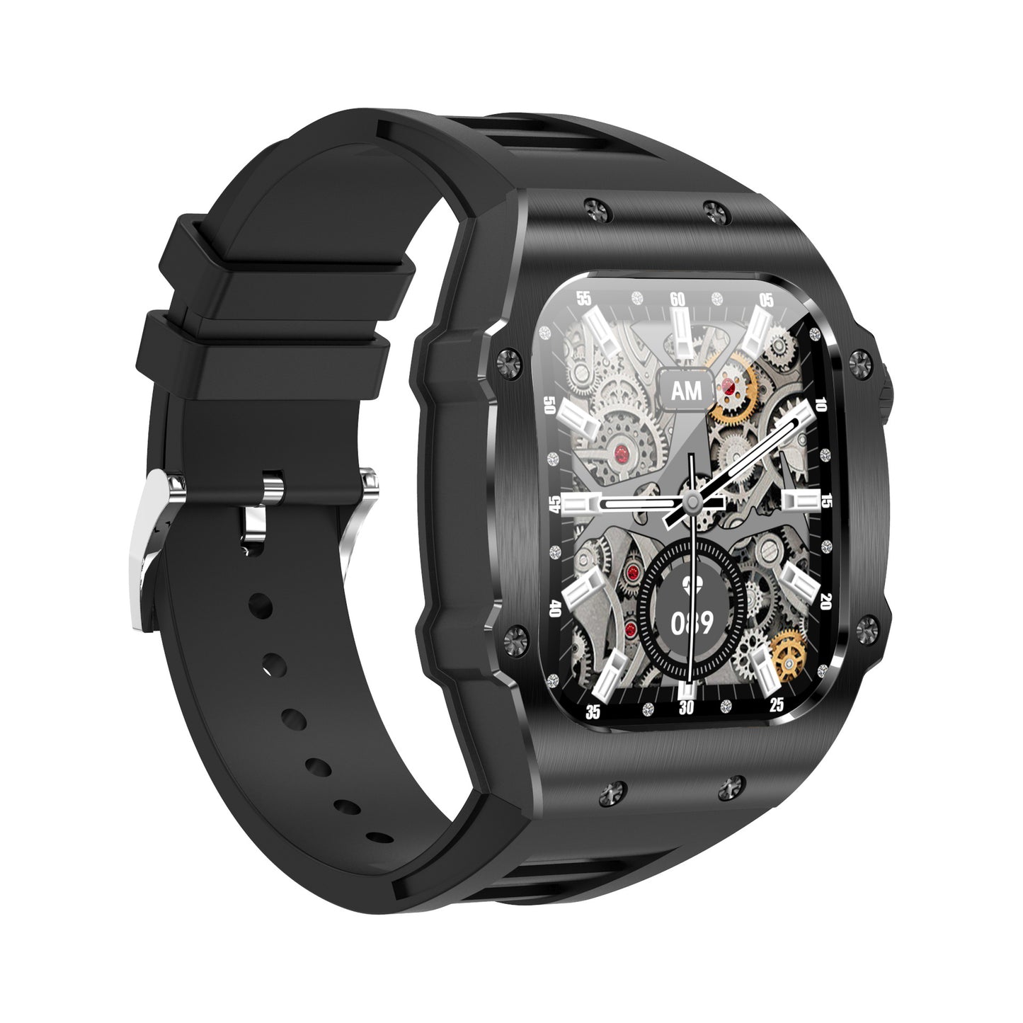 Męski smartwatch wodoodporny z całodobowym monitoringiem zdrowia