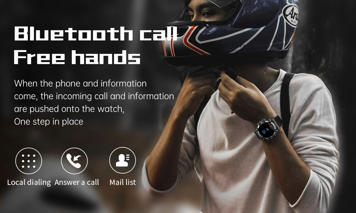 Wielofunkcyjny smartwatch męski z pomiarem tętna i snu