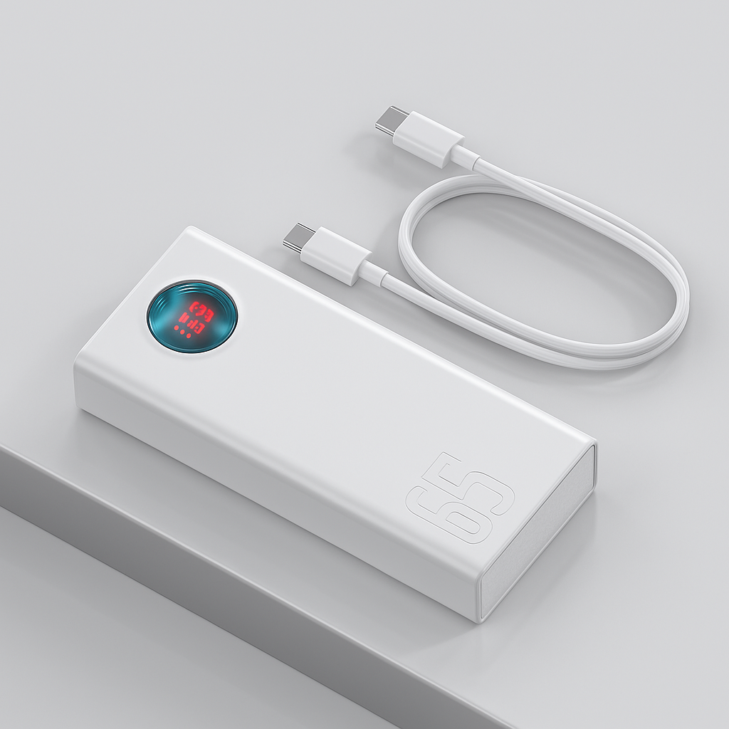 Baseus Powerbank 30000mAh 65W PD – szybkie ładowanie USB-C, duża pojemność