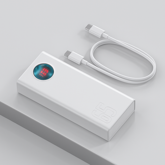 Baseus Powerbank 30000mAh 65W PD – szybkie ładowanie USB-C, duża pojemność