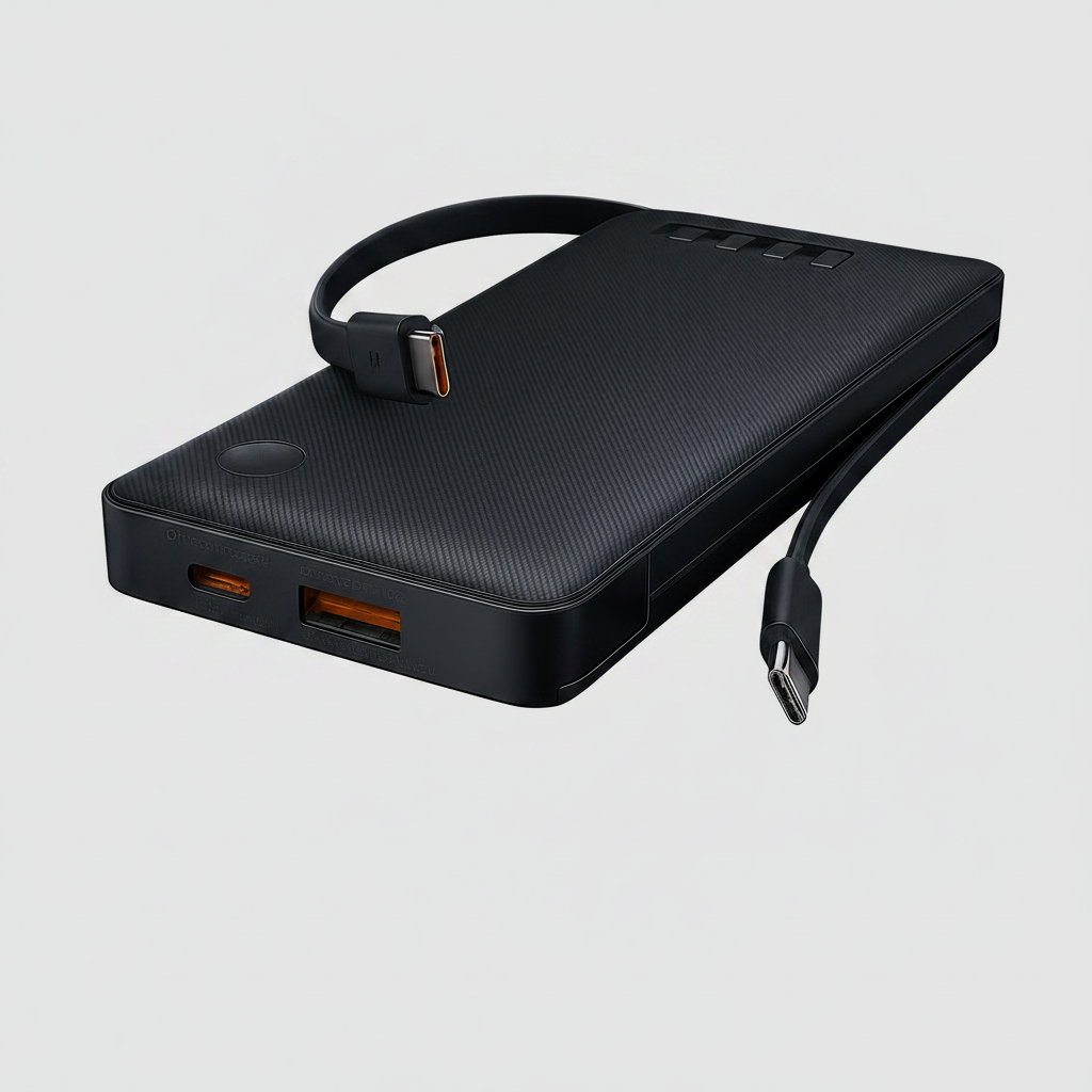 Baseus Powerbank 10000mAh 22,5W – szybkie ładowanie, wbudowane kable do 16 i 15 Pro Max