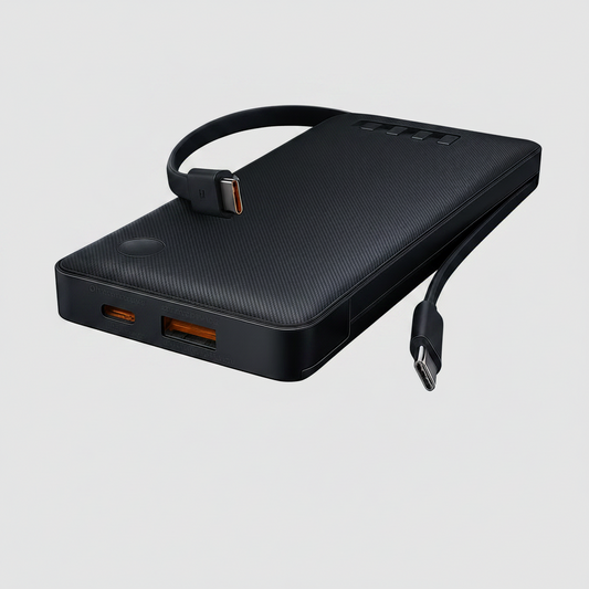 Baseus Powerbank 10000mAh 22,5W – szybkie ładowanie, wbudowane kable do 16 i 15 Pro Max