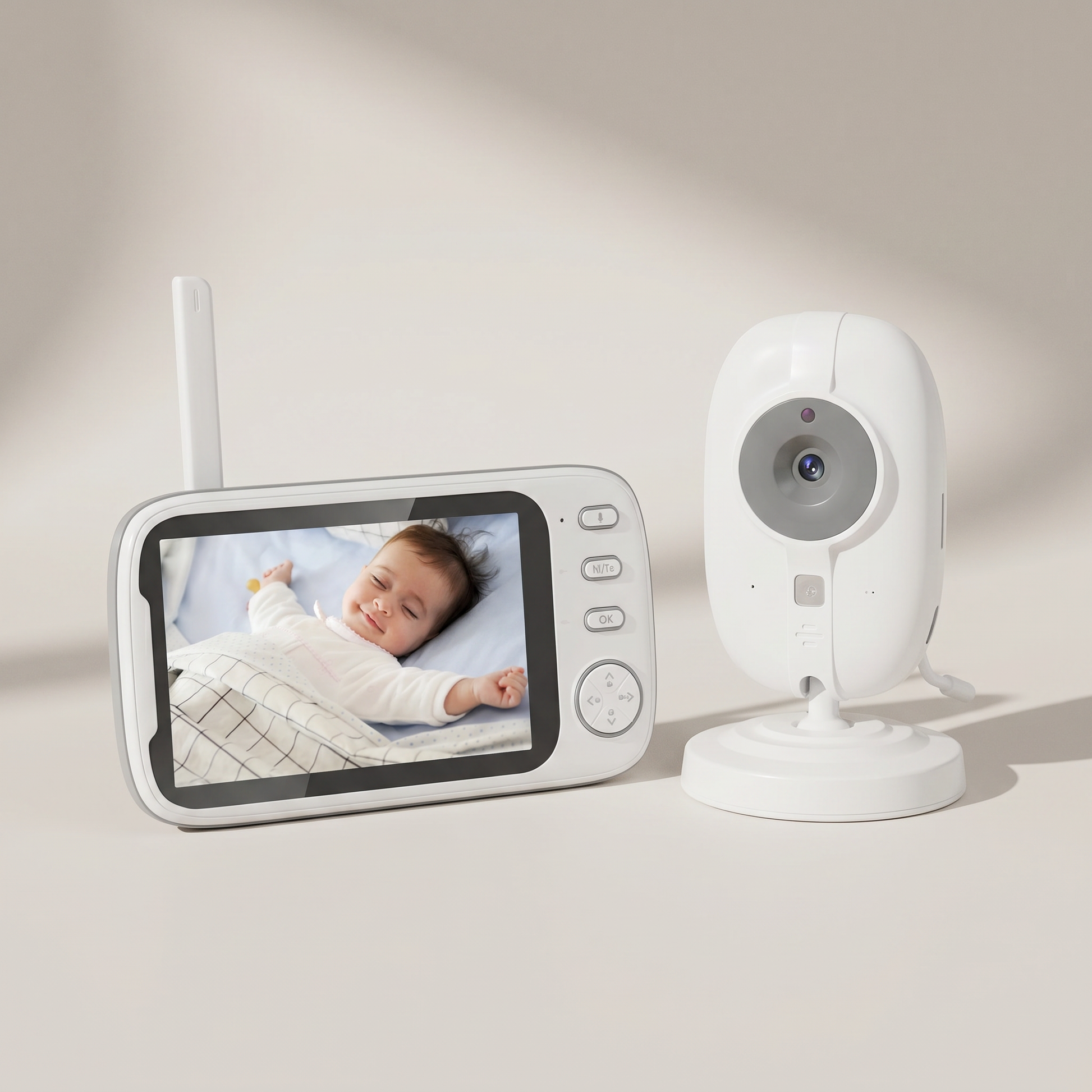 Baby Monitor 3.5" – noktowizja, temperatura, audio - zdjęcie 2