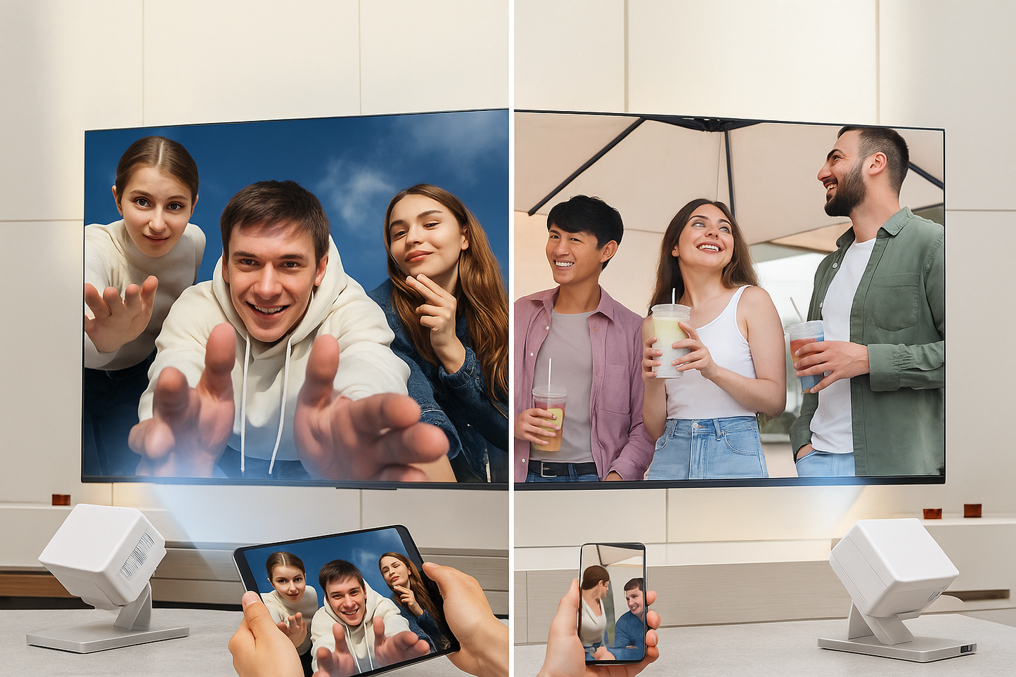 HY300Max Projektor – Android 14, 400 ANSI lumenów, Auto Focus, WiFi 6 - zdjęcie 5
