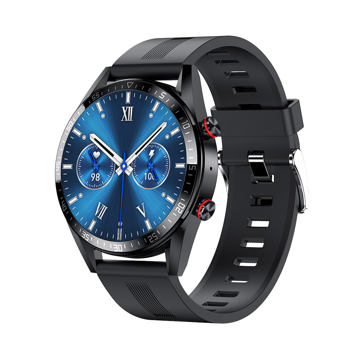 Smartwatch z rozmowami Bluetooth, muzyką i stale podświetlanym ekranem