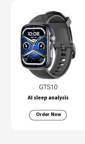 GTS10 – sportowy smartwatch z analizą snu AI
