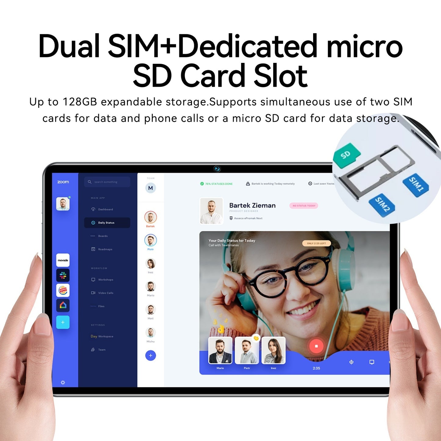 Minimalistyczny tablet domowy 10,1 cala