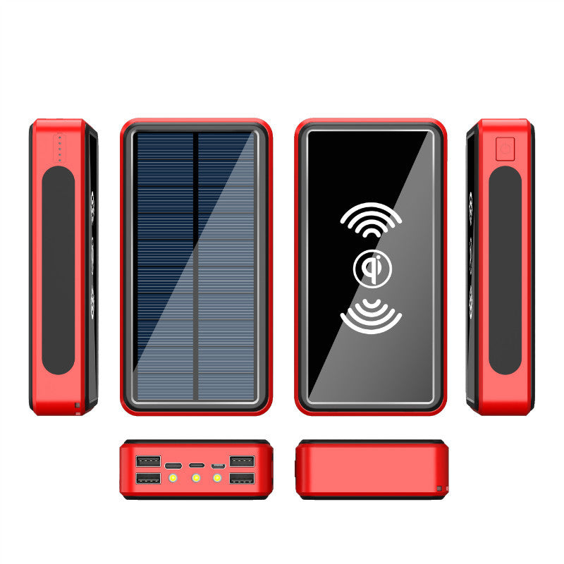 Powerbank Solarny 30000mAh z Podwójnym USB – Panel Słoneczny, Outdoor, 3 Kolory