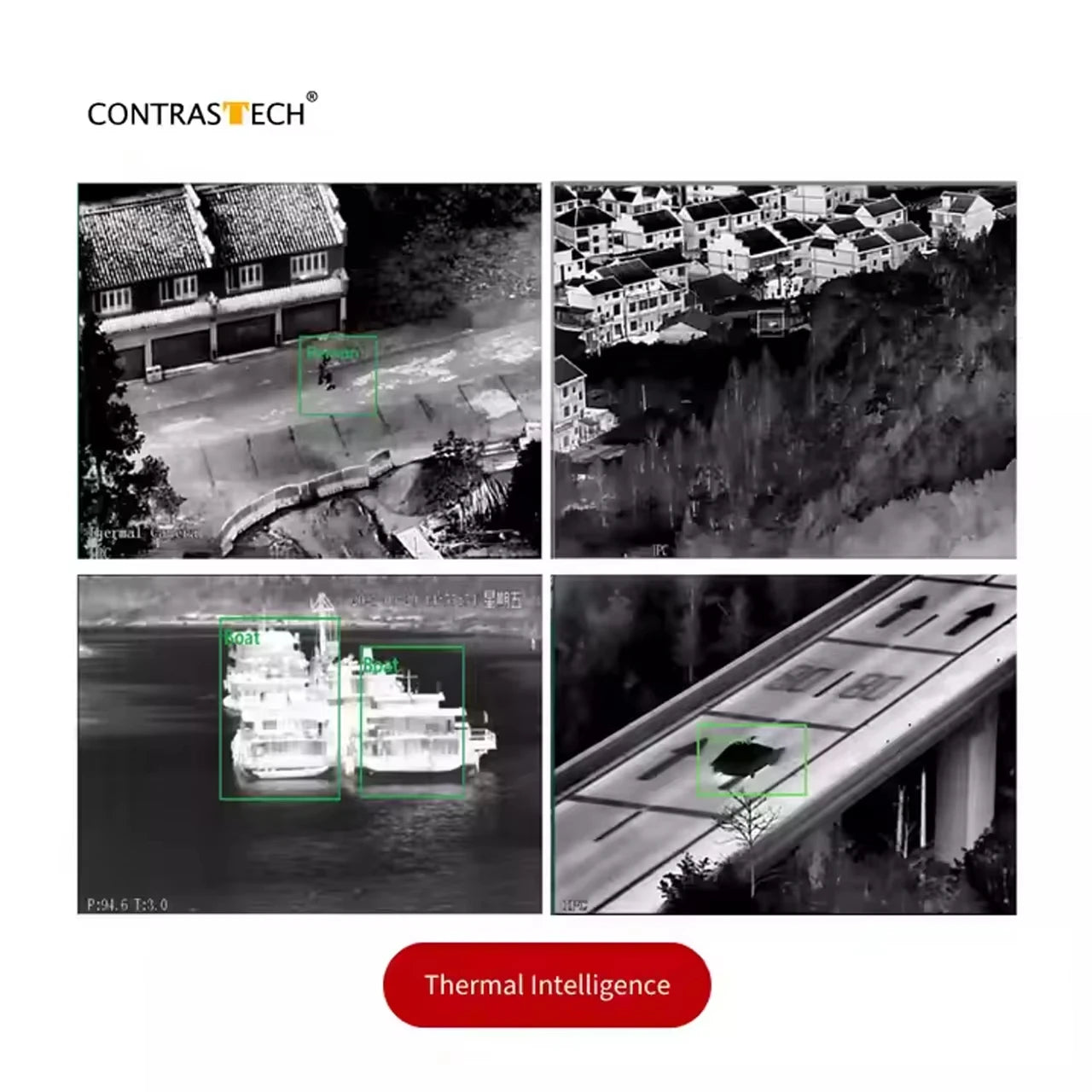 Kamera Multispektralna PTZ 4MP - Thermal 640 + 4K Zoom 12X Laser 20km