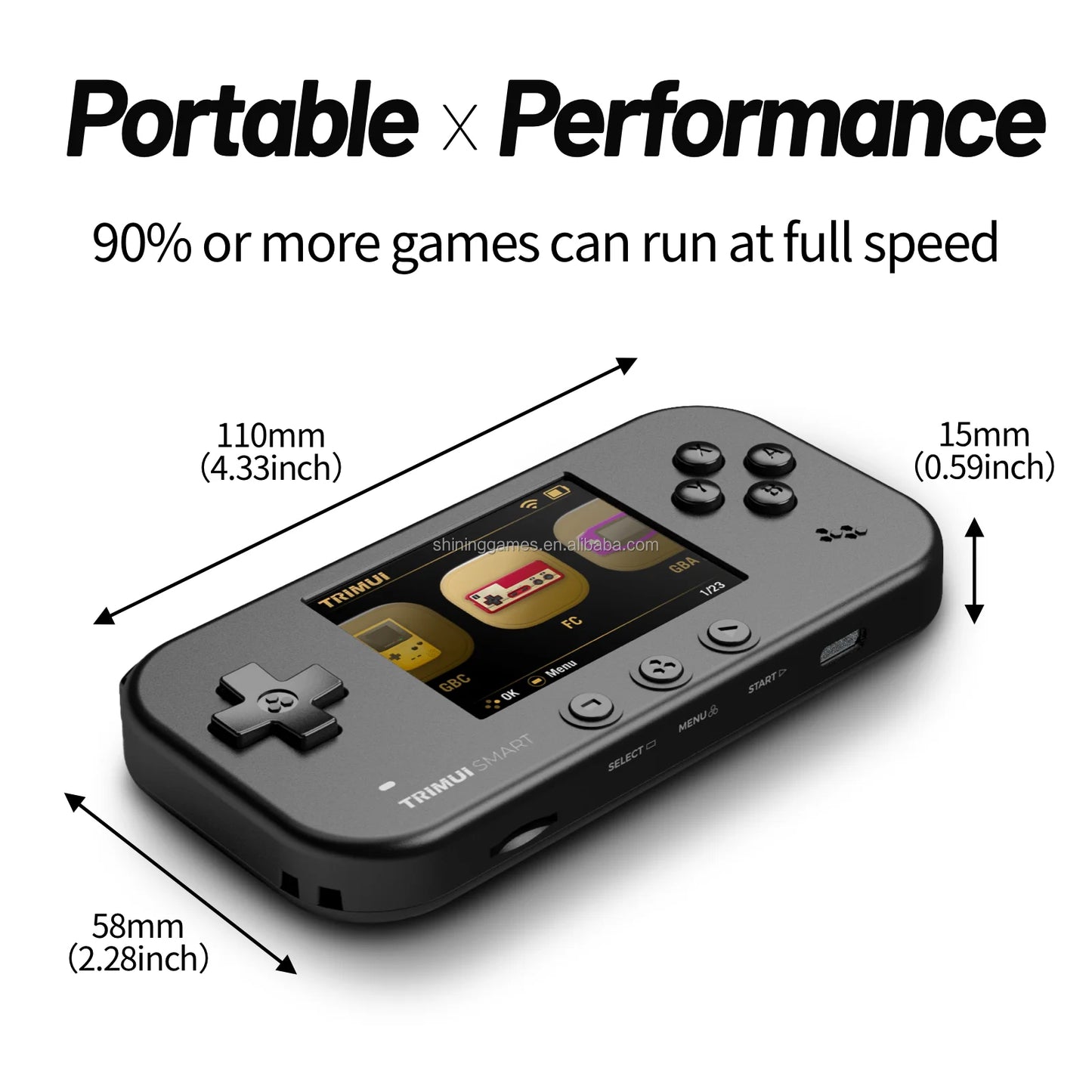 TRIMUI Smart – Konsola Retro Handheld 2,4'', 32GB (Biały)