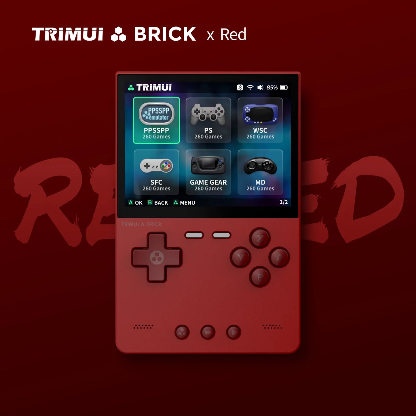 TRIMUI BRICK – Przenośna Konsola Retro Open Source, 3,25" IPS, 10 000 Gier, 64GB