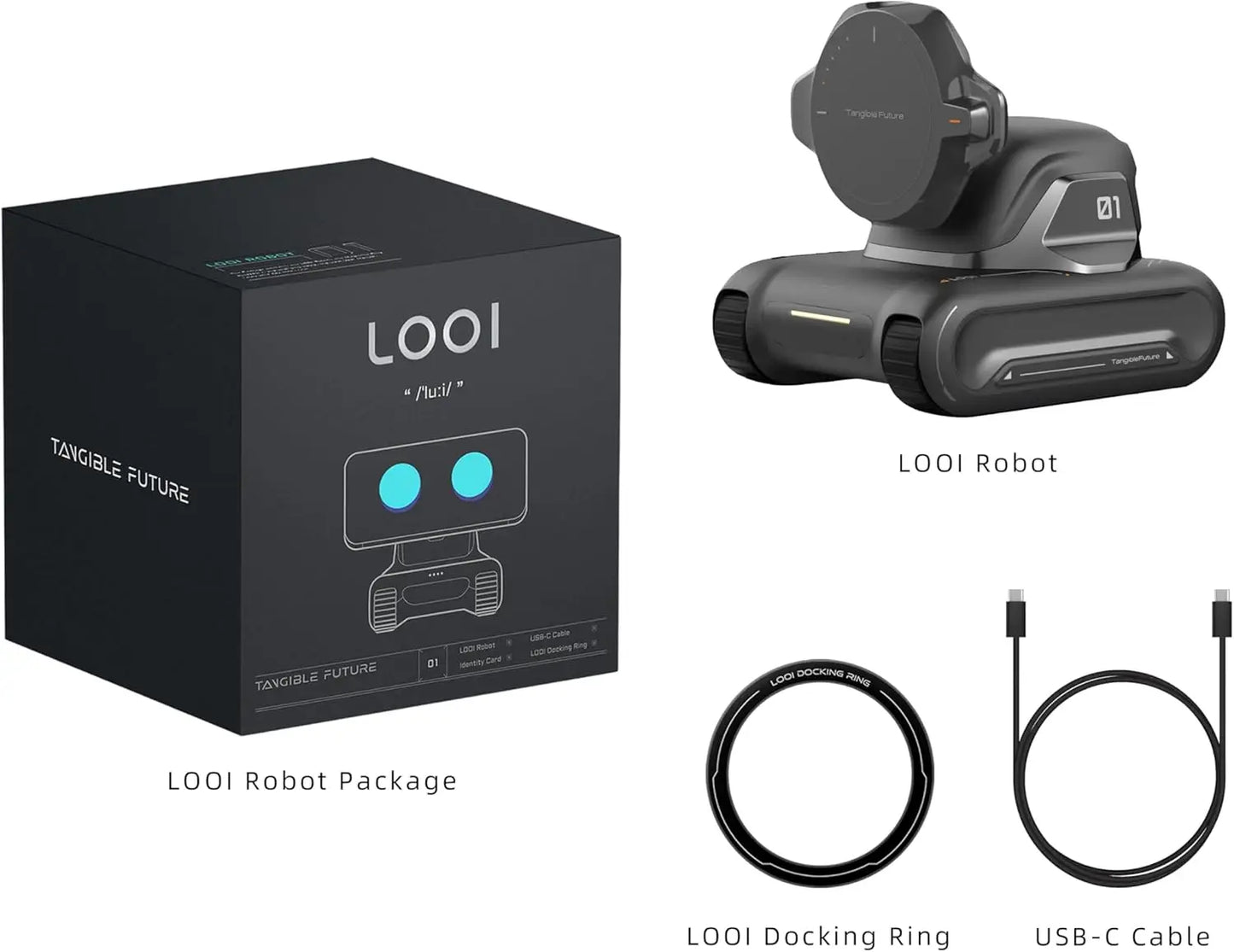 LOOI – Robot AI na Biurko z ChatGPT, Pamięcią i Ładowaniem 10W | Towarzysz AI