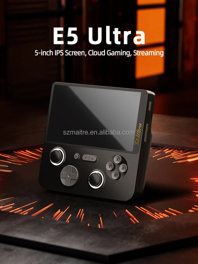 E5 Ultra – Konsola Retro 5'' IPS Dotyk, T620, WiFi 6, Streaming
