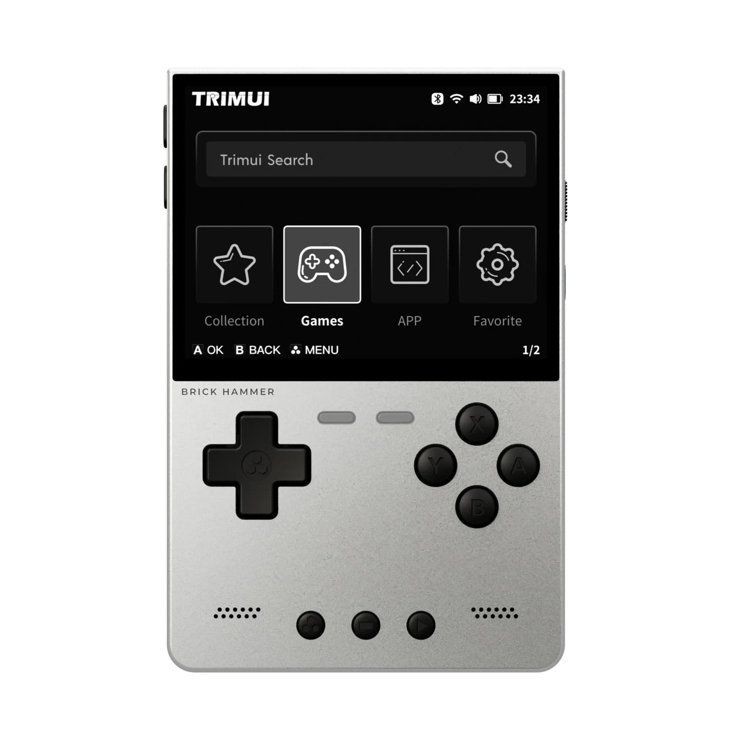 TRIMUI Brick Hammer – Metalowa Konsola Retro CNC Aluminium 3,2'' IPS, 64GB, Open Source