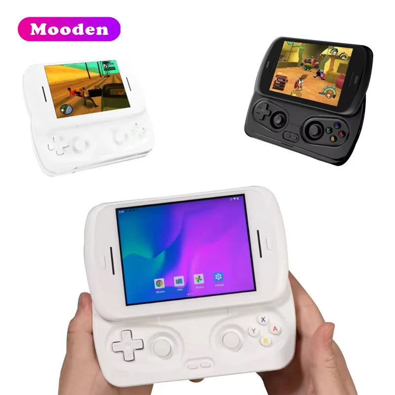 Anbernic RG Slide – Konsola Retro 4,7'' LTPS 120Hz, Android, Unisoc T820, 8/128GB