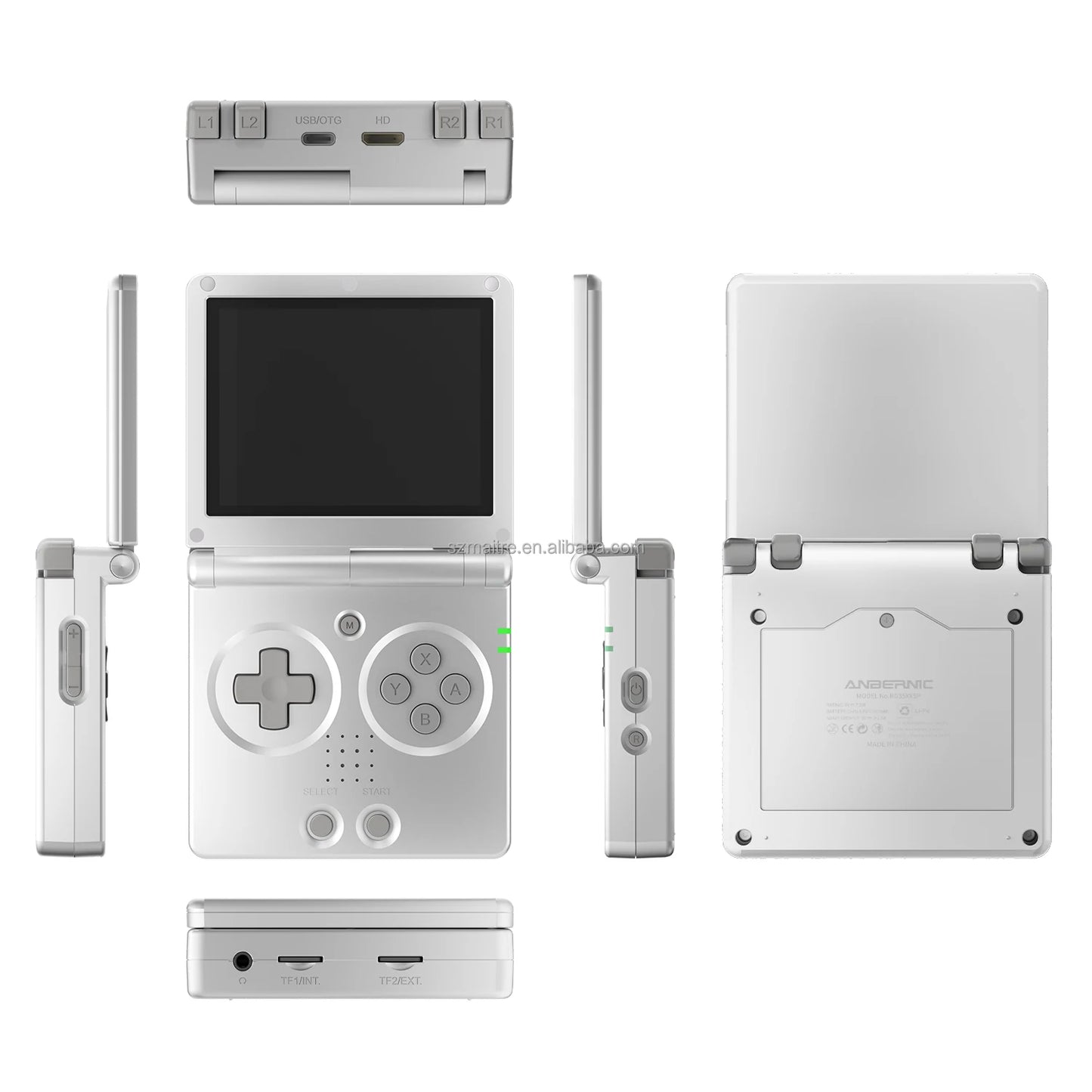 Anbernic RG35XX SP – Składana Konsola Retro 3,5'' IPS, H700, Linux 64-bit
