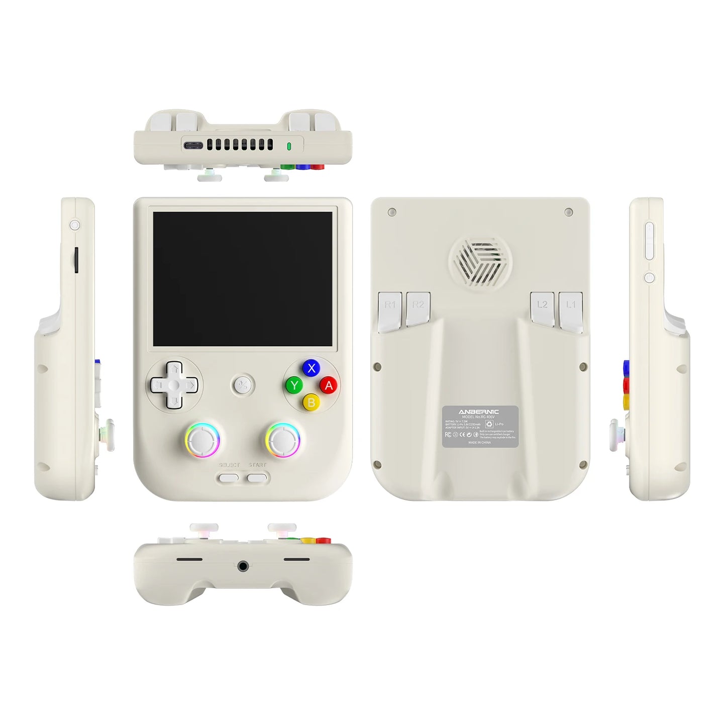 Anbernic RG406V – Konsola Retro 4'' IPS Dotyk Pionowa, Android 13, Unisoc T820
