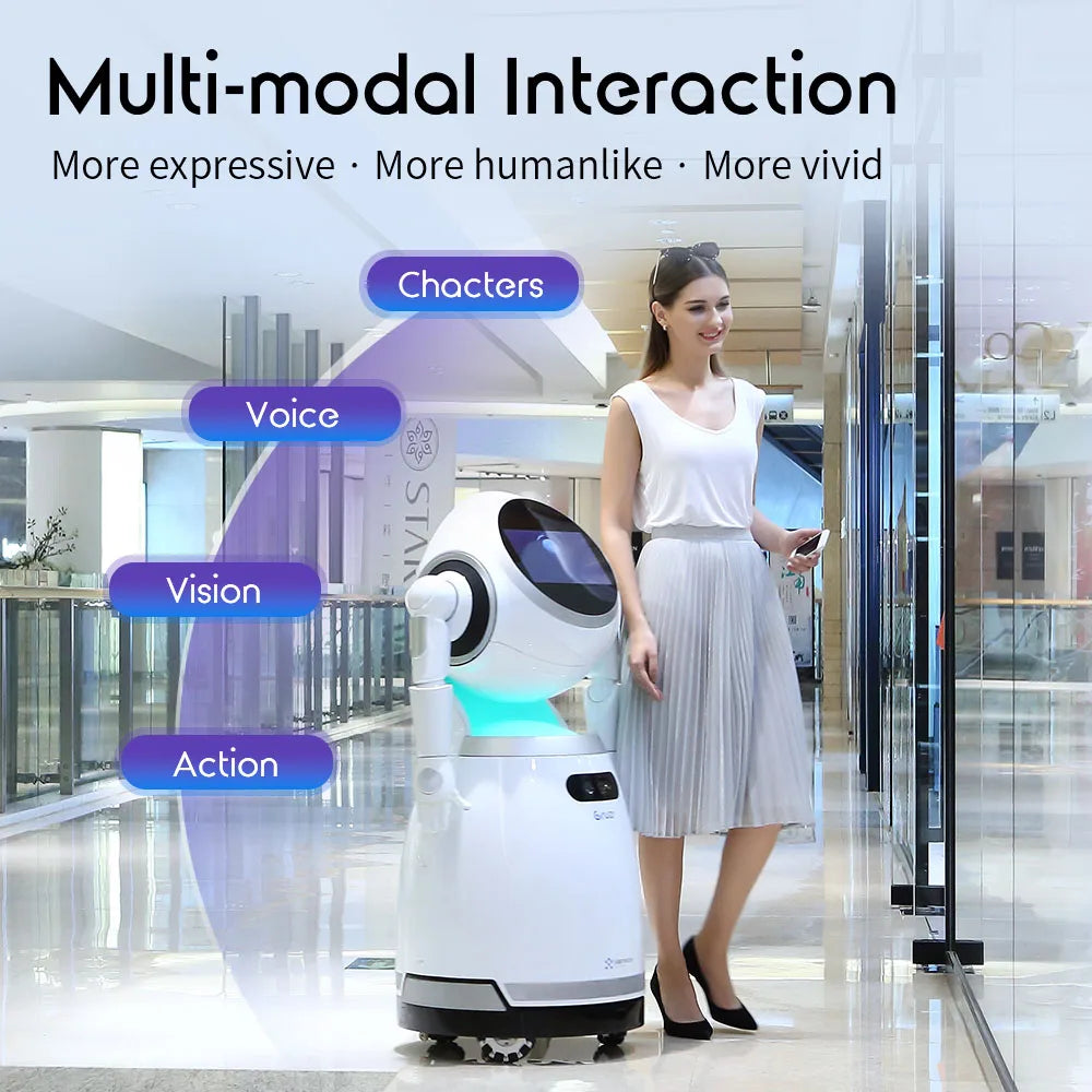 UBTECH Cruzr – Inteligentny Robot Usługowy z Rozpoznawaniem Twarzy, Nawigacją i Obsługą Klienta
